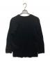 YOHJI YAMAMOTO (ヨウジヤマモト) スリーブロゴロングスリーブカットソー ブラック サイズ:2：5000円