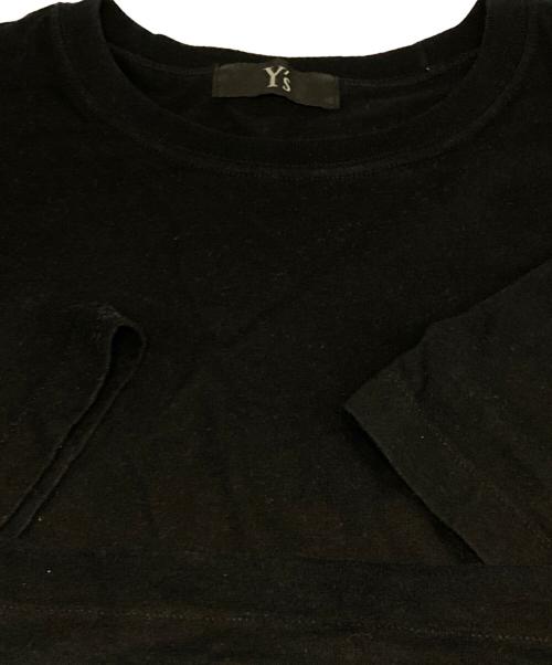 Y's（ワイズ）Y's (ワイズ) ワンポイントTEE ブラック サイズ:４の古着・服飾アイテム