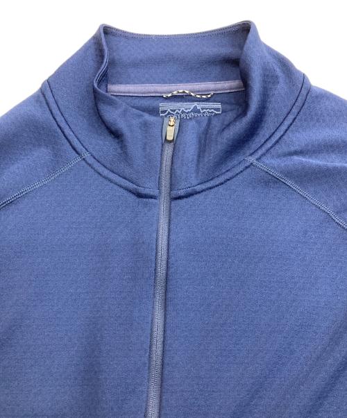 Patagonia（パタゴニア）Patagonia (パタゴニア) キャプリーンミッドウェイトジップネック ネイビー サイズ:Lの古着・服飾アイテム