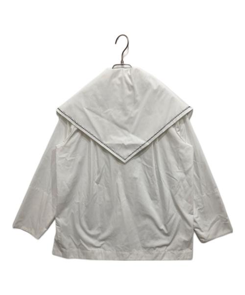 YORI（ヨリ）yori (ヨリ) セーラーリボンシャツ ホワイト サイズ:36の古着・服飾アイテム