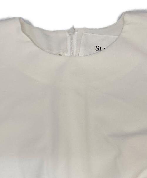 St.cecilia（セントセシリア）St.cecilia (セントセシリア) クレープカットソー アイボリー サイズ:free 未使用品の古着・服飾アイテム