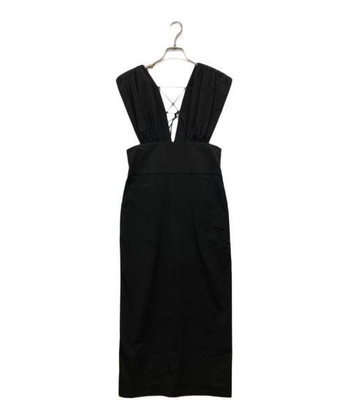 St.cecilia（セントセシリア）St.cecilia (セントセシリア) タキシードワンピ ブラック サイズ:Ｓ 未使用品の古着・服飾アイテム