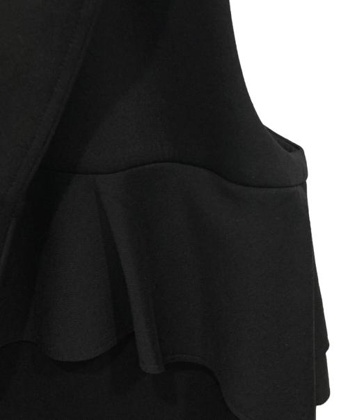 YORI（ヨリ）yori (ヨリ) ボンディングロングジレ ブラック サイズ:freeの古着・服飾アイテム