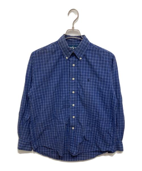 RALPH LAUREN（ラルフローレン）RALPH LAUREN (ラルフローレン) 長袖チェックシャツ ブルー サイズ:Sの古着・服飾アイテム