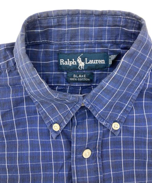 RALPH LAUREN（ラルフローレン）RALPH LAUREN (ラルフローレン) 長袖チェックシャツ ブルー サイズ:Sの古着・服飾アイテム