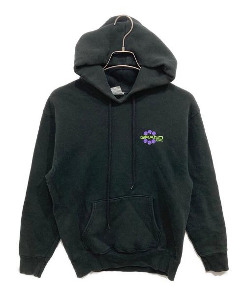 Grand Royal（グランドロイヤル）Grand Royal (グランドロイヤル) 90’sロゴプリントパーカー ブラック サイズ:Mの古着・服飾アイテム