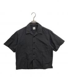 ORCIVAL（オーシバル）の古着「OPEN COLLAR SHORT SLEEVE SHIRT/製品染め半袖シャツ」｜グレー