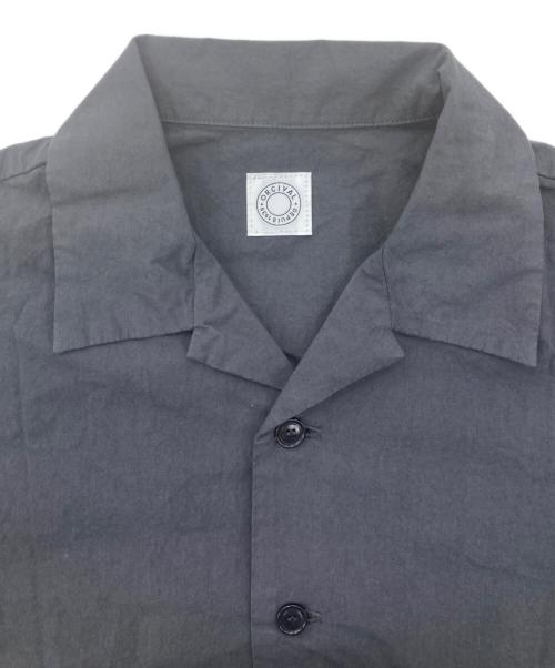 ORCIVAL（オーシバル）ORCIVAL (オーシバル) OPEN COLLAR SHORT SLEEVE SHIRT/製品染め半袖シャツ グレー サイズ:1の古着・服飾アイテム