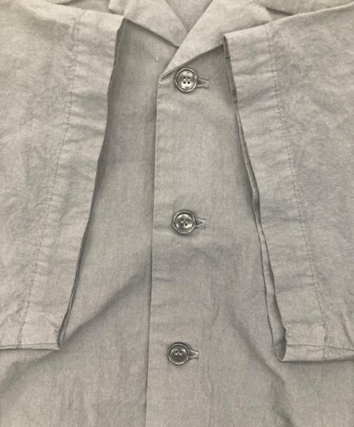 ORCIVAL（オーシバル）ORCIVAL (オーシバル) OPEN COLLAR SHORT SLEEVE SHIRT/製品染め半袖シャツ グレー サイズ:1の古着・服飾アイテム