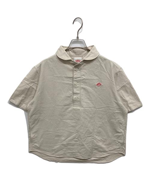 DANTON（ダントン）DANTON (ダントン) 丸襟プルオーバーシャツ ベージュ サイズ:38の古着・服飾アイテム