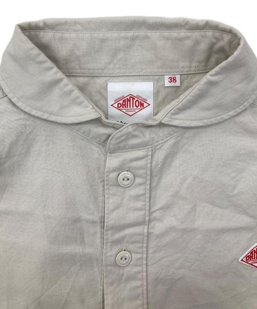 DANTON（ダントン）DANTON (ダントン) 丸襟プルオーバーシャツ ベージュ サイズ:38の古着・服飾アイテム