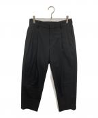 journal standard luxeジャーナルスタンダード ラックス）の古着「ライトツイルタックテーパーパンツ」｜ブラック