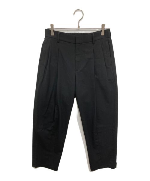 journal standard luxe（ジャーナルスタンダード ラックス）JOURNAL STANDARD LUXE (ジャーナルスタンダード ラックス) ライトツイルタックテーパーパンツ ブラック サイズ:Sの古着・服飾アイテム