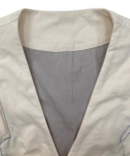 amachi.（アマチ）amachi. (アマチ) Elise Gettliffe Suimyaku Jacket/リバーシブルジャケット アイボリー サイズ:5の古着・服飾アイテム