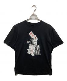stussy（ステューシー）の古着「House Of Cards Tee/プリントTシャツ」｜ブラック
