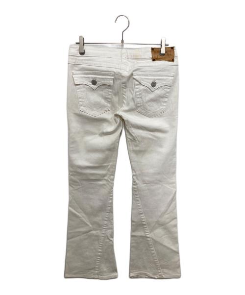 TRUE RELIGION（トゥルー レリジョン）TRUE RELIGION (トゥルー レリジョン) ローライズフレアデニム ホワイト サイズ:SIZE 76cm (W30)の古着・服飾アイテム