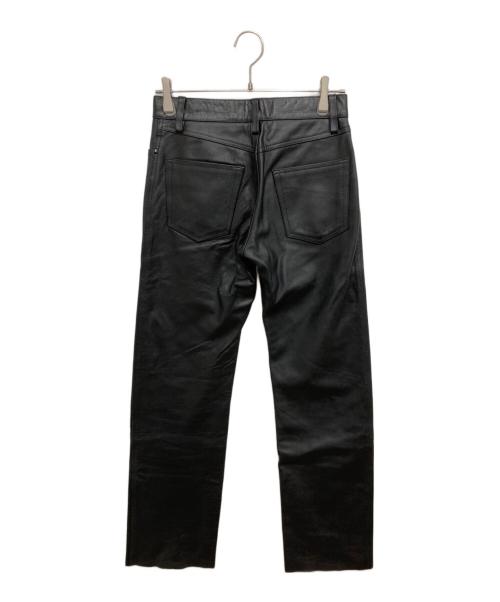 HORN WORKS（ホーンワークス）HORN WORKS (ホーンワークス) レザーパンツ ブラック サイズ:SIZE 76cm (W30)の古着・服飾アイテム