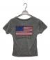 CHROME HEARTS (クロムハーツ) ホースシュー星条旗VネックTシャツ グレー サイズ:M：70000円