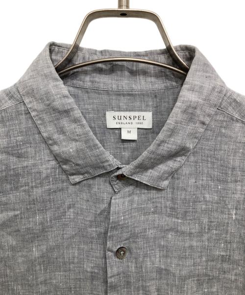 SUNSPEL（サンスペル）SUNSPEL (サンスペル) リネンシャツ グレー サイズ:Mの古着・服飾アイテム