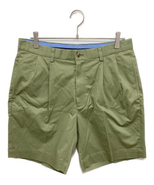 BROOKS BROTHERS（ブルックスブラザーズ）BROOKS BROTHERS (ブルックスブラザーズ) ライトウエイトアドバンテージチノ プリーテッド 8inショーツ グリーン サイズ:SIZE 86cm (W34)の古着・服飾アイテム