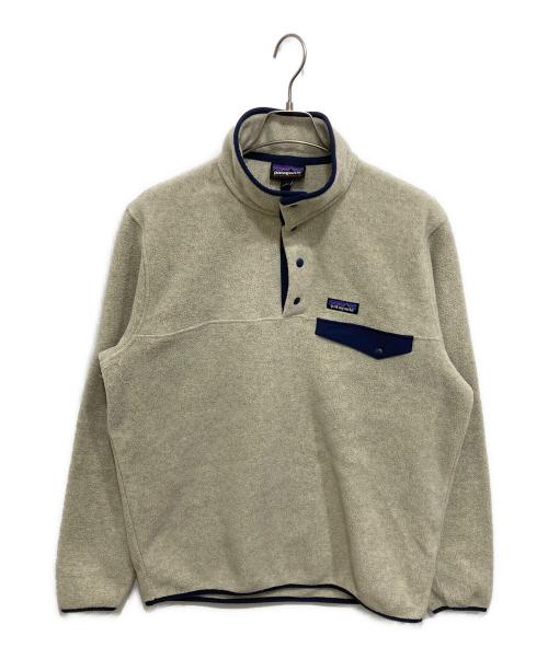 Patagonia（パタゴニア）Patagonia (パタゴニア) Lightweight Synchilla/ライトウェイト・シンチラ・スナップT・プルオーバー アイボリー サイズ:Lの古着・服飾アイテム