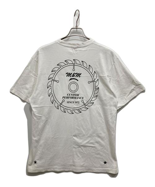 m&m custom performance（エムアンドエム カスタムパフォーマンス）m&m custom performance (エムアンドエム カスタムパフォーマンス) ロゴTシャツ ホワイト サイズ:XLの古着・服飾アイテム