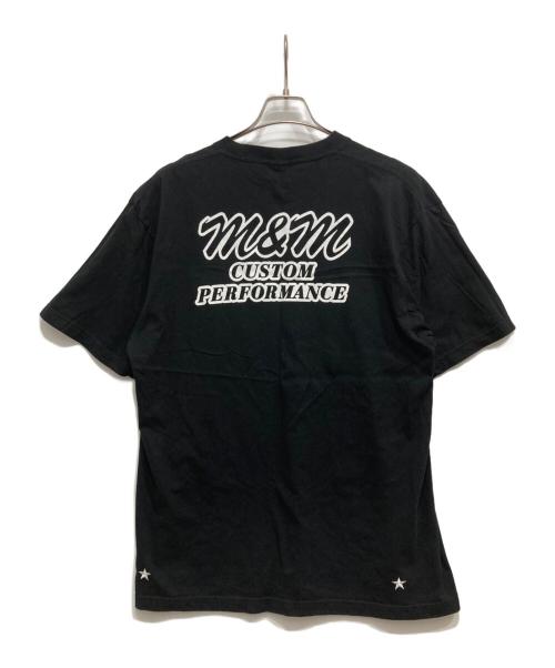 m&m custom performance（エムアンドエム カスタムパフォーマンス）m&m custom performance (エムアンドエム カスタムパフォーマンス) Edge Logo Tee ブラック サイズ:XLの古着・服飾アイテム