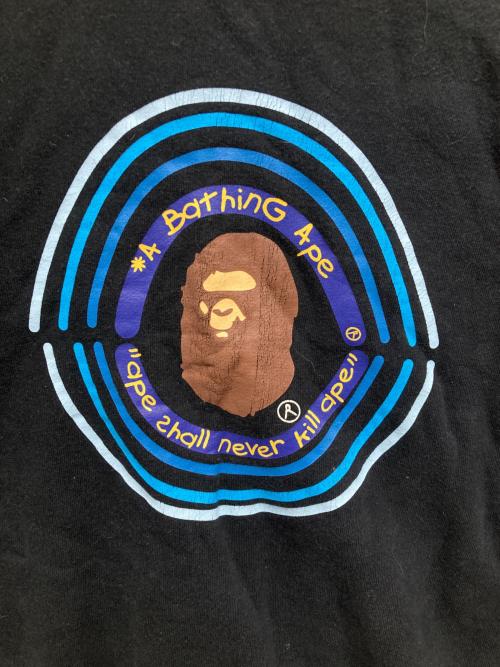A BATHING APE（アベイシングエイプ）A BATHING APE (アベイシングエイプ) 半袖スウェット ブラック サイズ:Sの古着・服飾アイテム