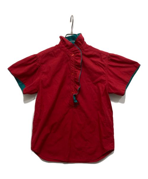 KENZO（ケンゾー）KENZO (ケンゾー) フリルブラウス レッド サイズ:Mの古着・服飾アイテム