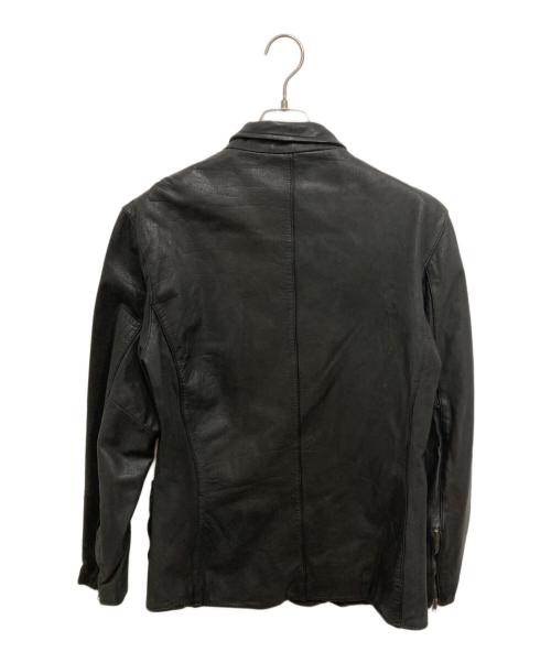 NCB（エヌシービー）NCB (エヌシービー) カウレザージャケット ブラック サイズ:XLの古着・服飾アイテム