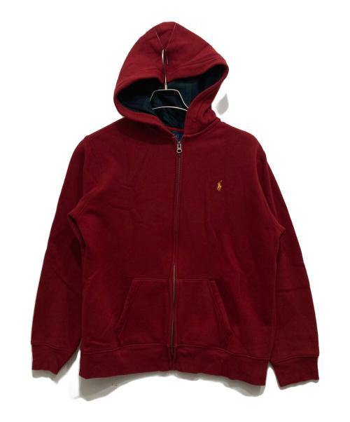 POLO RALPH LAUREN（ポロ・ラルフローレン）POLO RALPH LAUREN (ポロ・ラルフローレン) ジップパーカー レッド サイズ:XLの古着・服飾アイテム