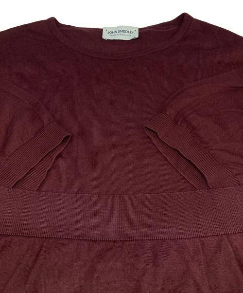 JOHN SMEDLEY（ジョンスメドレー）JOHN SMEDLEY (ジョンスメドレー) シーアイランドコットン半袖ニット パープル サイズ:Lの古着・服飾アイテム