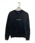 FRED PERRYフレッドペリー）の古着「クルーネックスウェット」｜ブラック