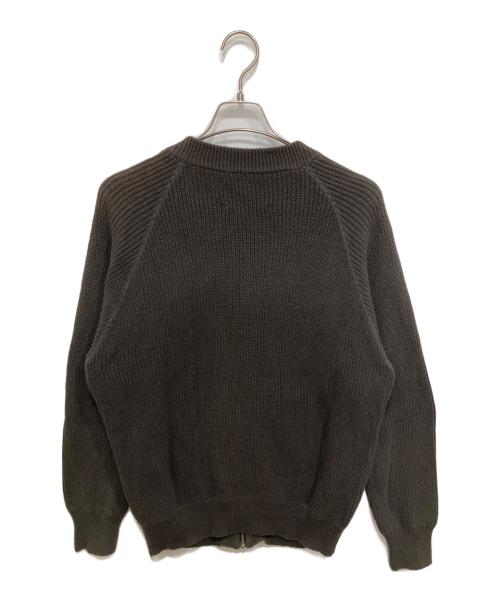 MHL（マーガレットハウエル）MHL (マーガレットハウエル) ジップアップニットジャケット ブラウン サイズ:Mの古着・服飾アイテム