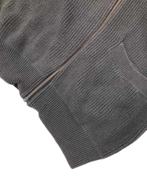 MHL（マーガレットハウエル）MHL (マーガレットハウエル) ジップアップニットジャケット ブラウン サイズ:Mの古着・服飾アイテム
