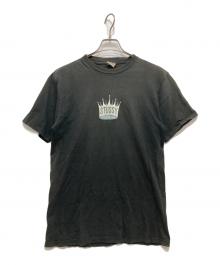stussy（ステューシー）の古着「KING SIZE CROWN LOGO/90’s両面プリントTシャツ」｜ブラック