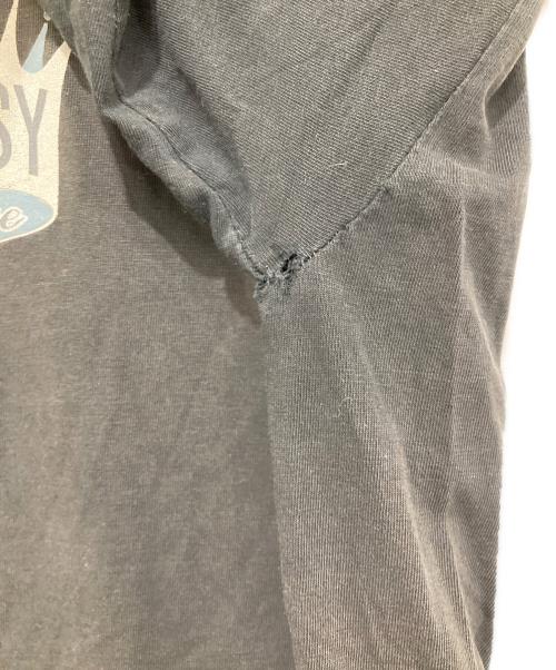 stussy（ステューシー）stussy (ステューシー) KING SIZE CROWN LOGO/90’s両面プリントTシャツ ブラック サイズ:Lの古着・服飾アイテム