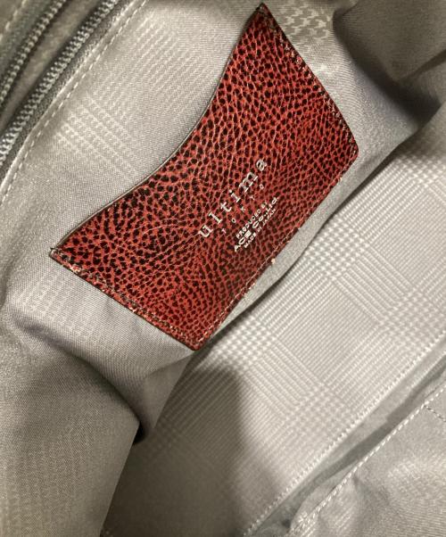 ultima tokyo（ウルティマトーキョー）ultima tokyo (ウルティマトーキョー) レザートートバッグ ワインレッドの古着・服飾アイテム