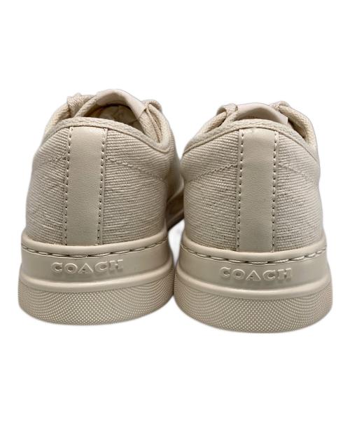 COACH（コーチ）COACH (コーチ) CANVAS SNKR/シグネチャー柄スニーカー ベージュ サイズ:SIZE US8 未使用品の古着・服飾アイテム