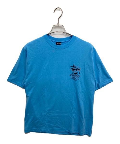 stussy（ステューシー）stussy (ステューシー) SUMMER CLASSICS TEE スカイブルー サイズ:Mの古着・服飾アイテム
