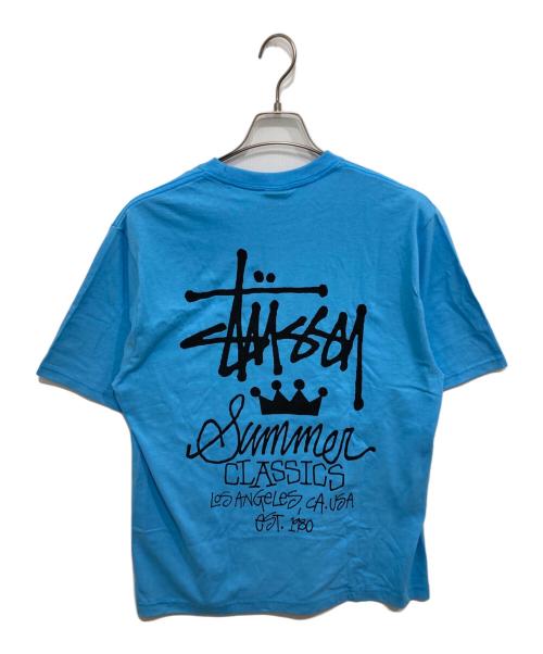 stussy（ステューシー）stussy (ステューシー) SUMMER CLASSICS TEE スカイブルー サイズ:Mの古着・服飾アイテム