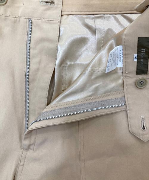 Y's for men（ワイズフォーメン）Y'S for men (ワイズフォーメン) 90’Sコットンアセテートベイカーパンツ ベージュ サイズ:Mの古着・服飾アイテム