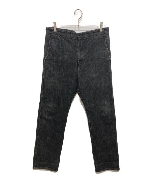 COMME des GARCONS SHIRT（コムデギャルソンシャツ）COMME des GARCONS SHIRT (コムデギャルソンシャツ) 00’sサイドアジャスターブラックデニムパンツ ブラック サイズ:Mの古着・服飾アイテム