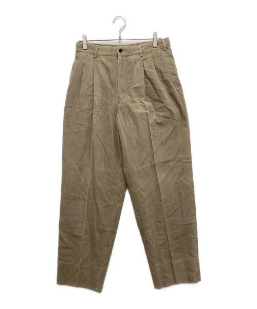 COMME des GARCONS HOMME（コムデギャルソン オム）COMME des GARCONS HOMME (コムデギャルソン オム) 90’sタックコーデュロイパンツ ベージュ サイズ:Lの古着・服飾アイテム