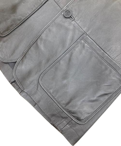 VERSACE CLASSIC（ヴェルサーチクラシック）VERSACE CLASSIC (ヴェルサーチクラシック) 4Bレザーコート ブラック サイズ:SIZE 50の古着・服飾アイテム