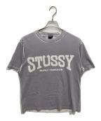stussyステューシー）の古着「burly stone washed tee」｜パープル
