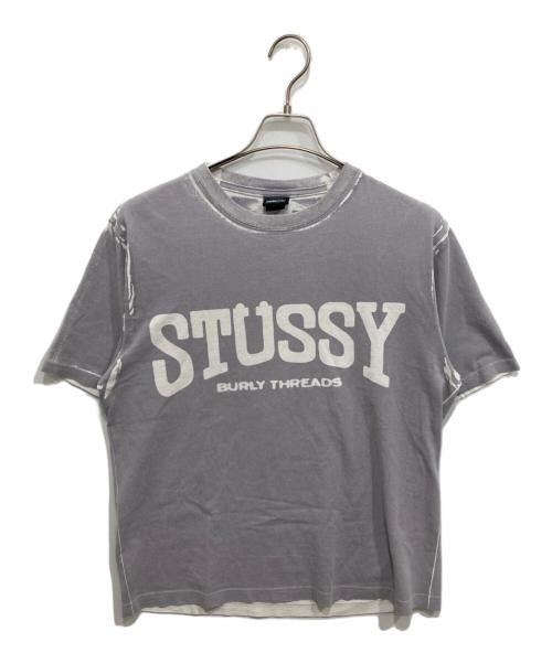 stussy（ステューシー）stussy (ステューシー) burly stone washed tee パープル サイズ:Mの古着・服飾アイテム