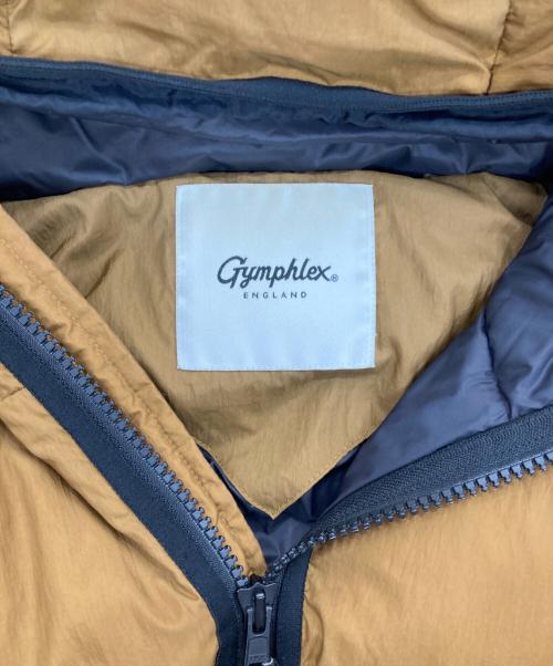 Gymphlex（ジムフレックス）Gymphlex (ジムフレックス) ZIP HOODED DOWN JACKET ブラウン サイズ:Lの古着・服飾アイテム
