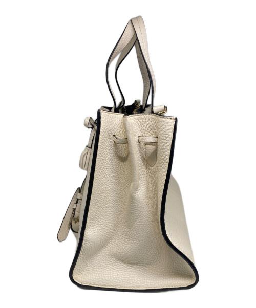 Kate Spade（ケイトスペード）Kate Spade (ケイトスペード) 2WAYショルダーバッグ ホワイトの古着・服飾アイテム