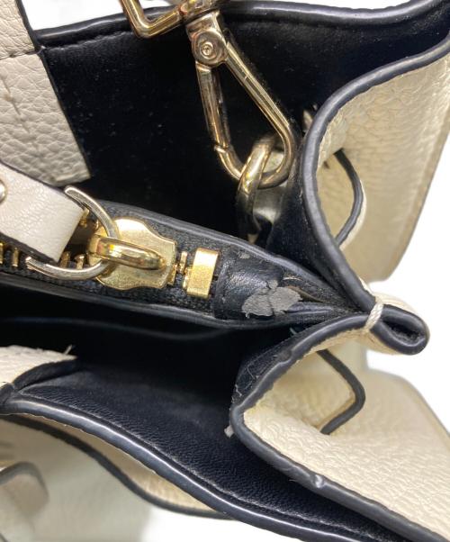Kate Spade（ケイトスペード）Kate Spade (ケイトスペード) 2WAYショルダーバッグ ホワイトの古着・服飾アイテム